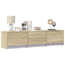 Meuble TV avec LED Sonoma 165 x 34 x 40 cm Bois d'ingénierie 623672623672