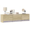 Meuble TV avec LED Sonoma 165 x 34 x 40 cm Bois d'ingénierie 623672623672