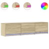 Meuble TV avec LED Sonoma 165 x 34 x 40 cm Bois d'ingénierie 623672623672