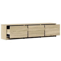 Meuble TV avec LED Sonoma 165 x 34 x 40 cm Bois d'ingénierie 623672623672