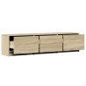Meuble TV avec LED Sonoma 165 x 34 x 40 cm Bois d'ingénierie 623672623672