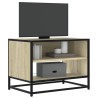 Meuble TV chêne sonoma 61x40x46 cm bois d'ingénierie et métal 623673623673