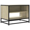 Meuble TV chêne sonoma 61x40x46 cm bois d'ingénierie et métal 623673623673