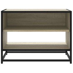 Meuble TV chêne sonoma 61x40x46 cm bois d'ingénierie et métal 623673623673