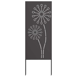 Écran de confidentialité de jardin Fretwork Noir 50 x 140 cm 623674623674