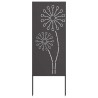 Écran de confidentialité de jardin Fretwork Noir 50 x 140 cm 623674623674