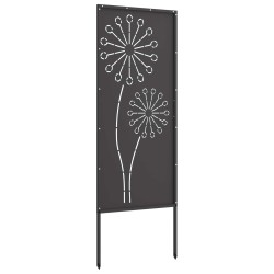 Écran de confidentialité de jardin Fretwork Noir 50 x 140 cm 623674623674