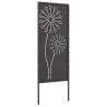 Écran de confidentialité de jardin Fretwork Noir 50 x 140 cm 623674623674