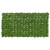 Écran de balcon avec feuilles Vert et jaune 200 x 100 cm 623676623676