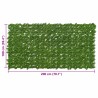 Écran de balcon avec feuilles Vert et jaune 200 x 100 cm 623676623676