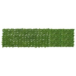 Écran de balcon avec feuilles Vert et jaune 300 x 75 cm 623677623677
