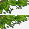 Écran de balcon avec feuilles Vert et jaune 300 x 75 cm 623677623677