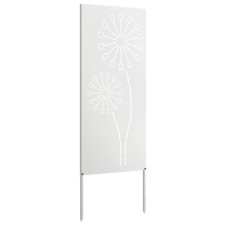 Écran de confidentialité de jardin Fretwork Blanc 50 x 140 cm 623679623679