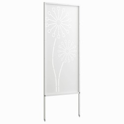 Écran de confidentialité de jardin Fretwork Blanc 50 x 140 cm 623679623679
