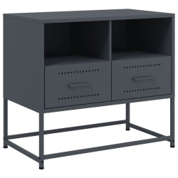 Meuble TV anthracite 68x39x60,5 cm acier 623680623680