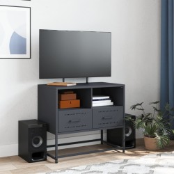 Meuble TV anthracite 68x39x60,5 cm acier 623680623680