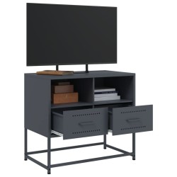 Meuble TV anthracite 68x39x60,5 cm acier 623680623680