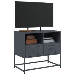 Meuble TV anthracite 68x39x60,5 cm acier 623680623680