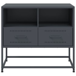 Meuble TV anthracite 68x39x60,5 cm acier 623680623680