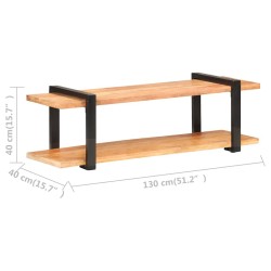 Meuble TV 130x40x40 cm Bois d'acacia solide 623685623685