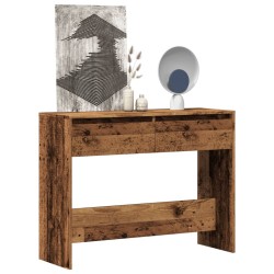 Table console vieux bois 100x35x76,5 cm bois d'ingénierie 623686623686