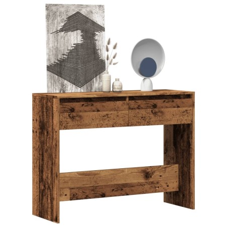 Table console vieux bois 100x35x76,5 cm bois d'ingénierie 623686623686