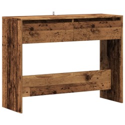 Table console vieux bois 100x35x76,5 cm bois d'ingénierie 623686623686