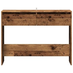 Table console vieux bois 100x35x76,5 cm bois d'ingénierie 623686623686