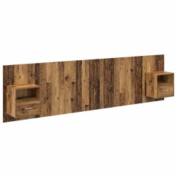 Tête de lit avec armoire 3 pcs Bois Ancien Bois d'ingénierie 623688623688