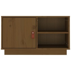 Meuble TV Marron miel 70x34x40 cm Bois de pin massif 623689623689