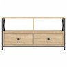 Meuble TV chêne sonoma 90x33x45 cm bois d'ingénierie et fer 623692623692