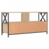 Meuble TV chêne sonoma 90x33x45 cm bois d'ingénierie et fer 623692623692