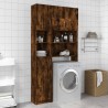 Armoire de bain Chêne fumé 32x25,5x190 cm Bois d'ingénierie 623698623698
