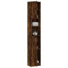 Armoire de bain Chêne fumé 32x25,5x190 cm Bois d'ingénierie 623698623698