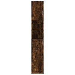 Armoire de bain Chêne fumé 32x25,5x190 cm Bois d'ingénierie 623698623698