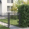 Porte de Clôture HORST 100 x 100 cm métal Noir Verrouillable 623701623701