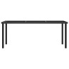 Ensemble à manger de jardin 9 pcs Résine tressée Noir 623702623702