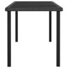 Ensemble à manger de jardin 9 pcs Résine tressée Noir 623702623702