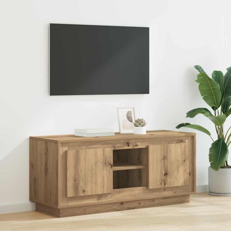 Meuble TV 102 x 35 x 45 cm Chêne artisanal Bois d'ingénierie 623705623705
