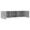Meuble TV gris béton 150x30x50 cm bois d'ingénierie 623706623706