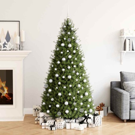 Ensemble de boules de Noël 111 pièces argenté polystyrène 623710623710