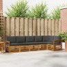 Ensemble de canapé d'angle 6 pcs Naturel et Anthracite 623713623713