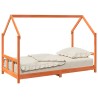 Cadre de lit d'enfants cire marron 90x190 cm bois de pin massif 623714623714