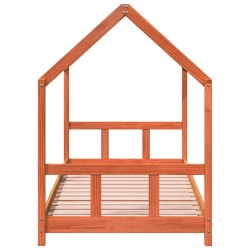 Cadre de lit d'enfants cire marron 90x190 cm bois de pin massif 623714623714