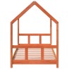 Cadre de lit d'enfants cire marron 90x190 cm bois de pin massif 623714623714