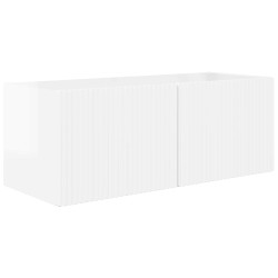 Ensemble de meuble TV mural Montage mural 4 pcs Blanc brillant 623717623717