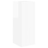 Ensemble de meuble TV mural Montage mural 4 pcs Blanc brillant 623717623717