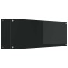Crédence de cuisine 2 pcs Noir 120 x 50 cm verre trempé 623721623721