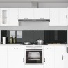 Crédence de cuisine 2 pcs Noir 120 x 50 cm verre trempé 623721623721