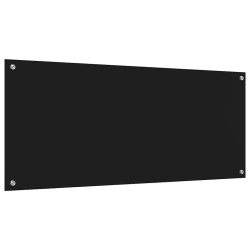 Crédence de cuisine 2 pcs Noir 120 x 50 cm verre trempé 623721623721